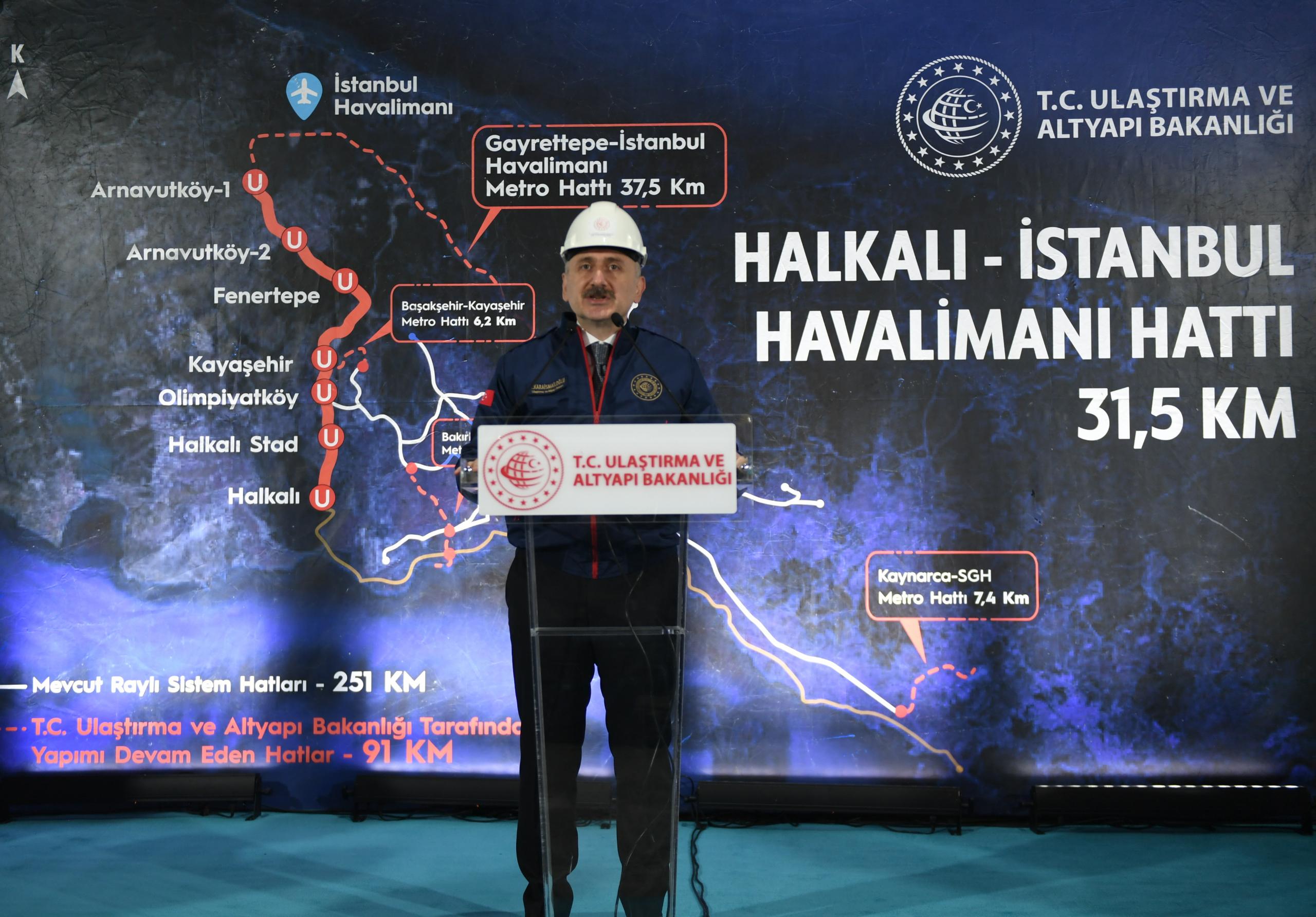 Halkalı-İstanbul Havalimanı Metro Hattı’nda kazıya başlandı